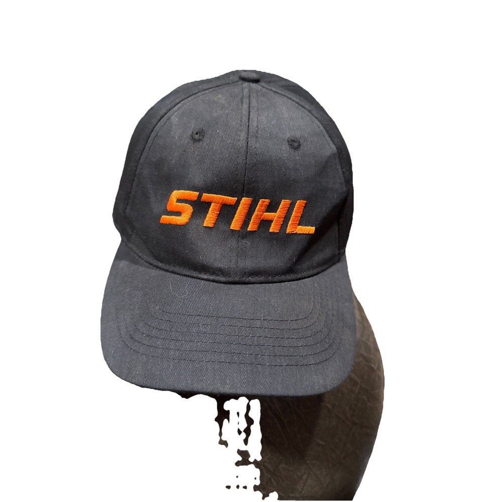 Stihl Baseball Hat - Black with‎ orange lettering cap one size fits most